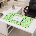 thumbnail image 3 of Long Mouse Pads for Desk,Green Cow Spot Pattern Desk Mats on Top Of Desks, Desk Mouse Pad Extra Large with 3mm Non-Slip Base and Stitched Edge for Gaming,Office,Work,Home 31.5"x15.7", 3 of 6