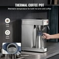 thumbnail image 3 of VEVOR 12 Cups Commercial Drip Coffee Maker with Thermal Carafe Restaurant Office Cafe, 3 of 9