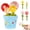Blue, variant on Ceramic Flower Measuring Spoon Set, Decorative Kitchen Spoons with Base, Cute Floral Measuring Scoops Set for Baking Coffee Home Decor