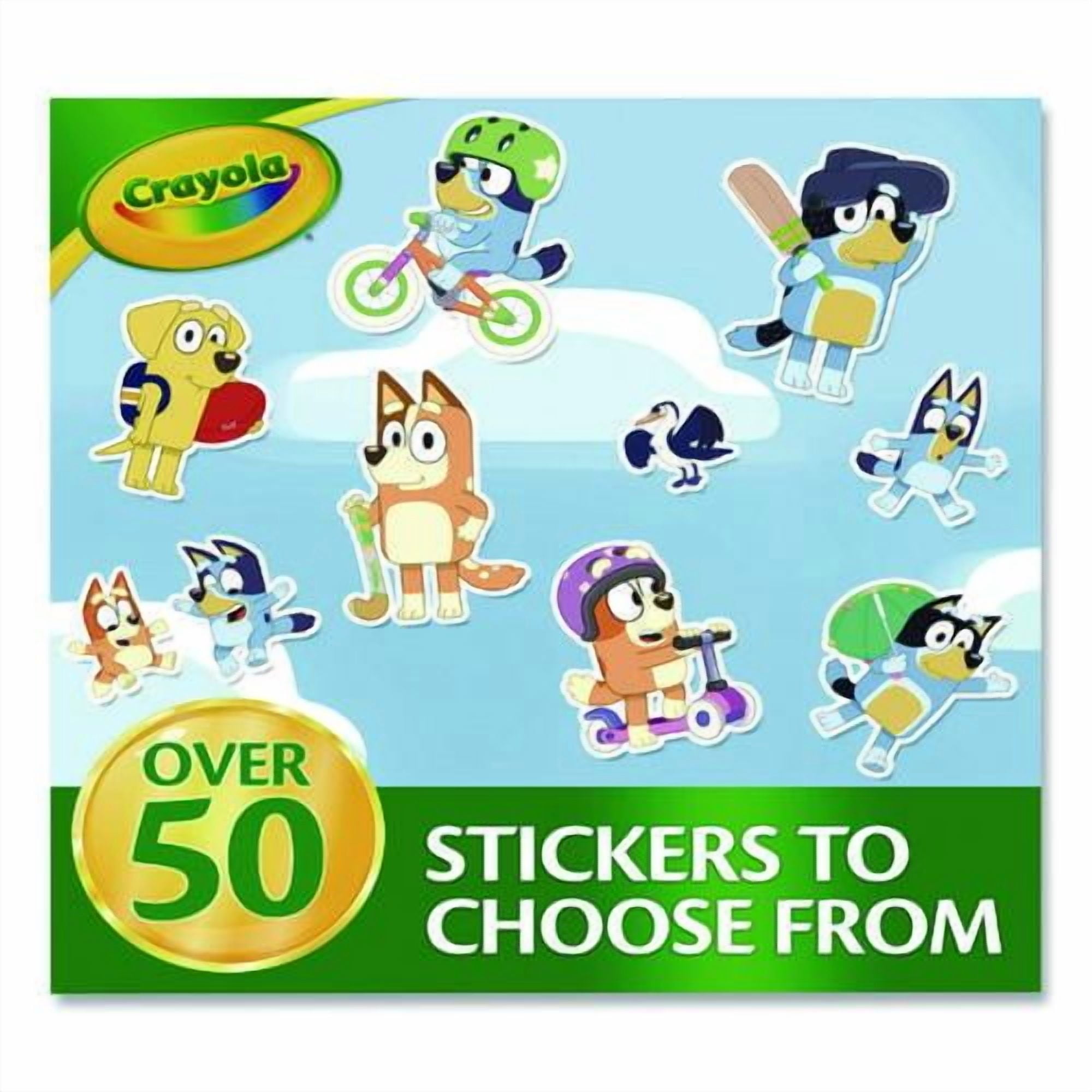 Bluey Color and Sticker Activity Set, Includes Five Markers, Ages 3 and Up, 32 Pages | Bundle of 5