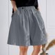 thumbnail image 1 of MKLEKYY Pantalones Cortos para Mujer, Pantalones Cortos Anchos de Pierna para Mujer, Pantalones Cortos Cómodos, Pantalones Cortos Casuales de Moda, Pantalones Cortos Sueltos Hasta La Rodilla, 1 of 4