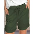 thumbnail image 6 of FAIWAD Women Shorts Elastic High Waist Drawstring Lounge Shorts Rolled Hem Summer Streetwear Shorts with Pockets, 6 of 6