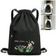 thumbnail image 3 of Mochila Con Cordón para Mujer Plegable Con Cincha Deportiva para (negro), 3 of 9