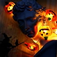 thumbnail image 4 of Xihbxyly Guirnalda de Luces Led de Calabaza, Batería Recargable, Fácil de Colgar, Decoración para Fiesta de Halloween, Uso Interior y Exterior, 20 Luces Led, 2,8 X 2,8 X 1 Cm, 2 M de Largo., 4 of 7