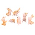 thumbnail image 1 of MasteelfCA 7pcs Gardening Ornaments Micro Landscape Cartoon Rabbits Sculpture Adornment Craft (Random Pattern), 1 of 9