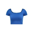 thumbnail image 5 of No Boundaries Seamless Double Square Neck Top & Bike Short Set, Women's, 5 of 5