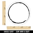 thumbnail image 2 of Sketchy Circle Outline Rubber Stamp for Scrapbooking Crafting Stamping - Small 3/4 Inch, 2 of 7
