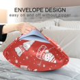 thumbnail image 4 of Yayeee Pillowcase King Size Set of 2 Satin Wrinkle Resistant Pillow Case, Red Snowman, 4 of 8