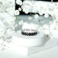 thumbnail image 5 of Rosec Jewels Natural Black Onyx Eternity Ring for Women - Wedding Anniversary Ring - AAA Quality - Ready to Gift with Jewelry Box, 14K White Gold, US 5.50, 5 of 7