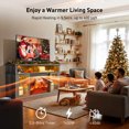 thumbnail image 3 of CHITOOMA Fireplace tv Stand with LED up to 75 inch, Gray, 3 of 8