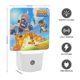thumbnail image 2 of Arena de Batalla del Zoológico Luz nocturna LED con sensor de anochecer a amanecer para dormitorio, baño, pasillo, escaleras - Lámpara LED nocturna de enchufe, 0.5W - 1 pieza, 2 of 6