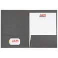 thumbnail image 4 of JAM Paper Linen Two Pocket Folders, Gray, 50 per Pack, 4 of 4