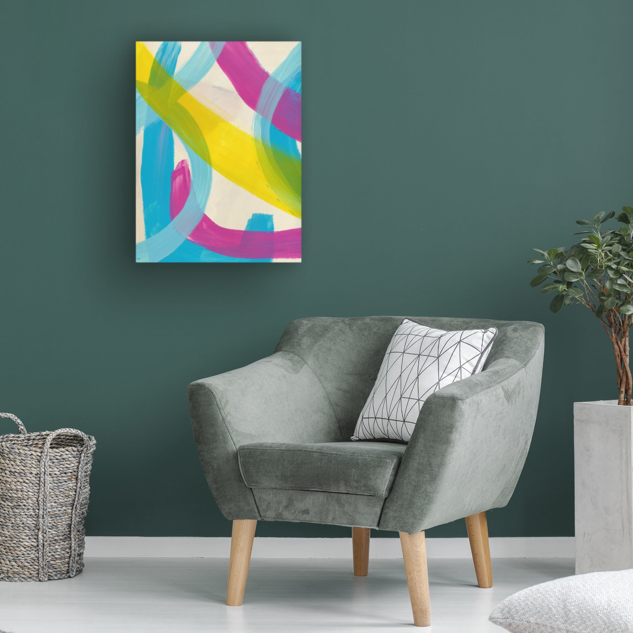 Canvas Wall Art - Bronwyn Baker 'The Script No. 1' Wall Art for Living Room, Bedroom, or Office Décor by Trademark Fine Art - 24 x 32 Inches