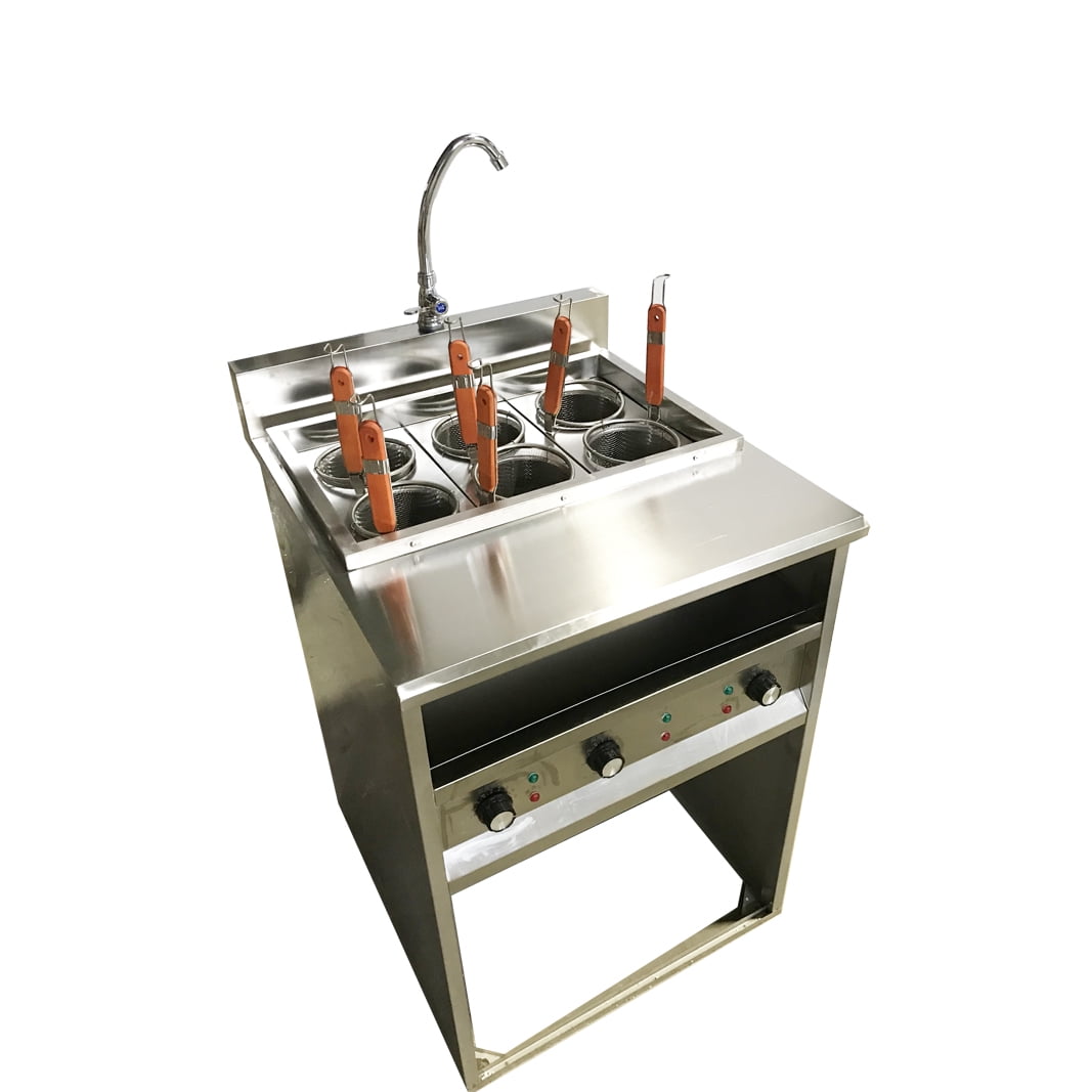 INTSUPERMAI Commercial 6 Baskets Electric Pasta Cooking Machine Pasta