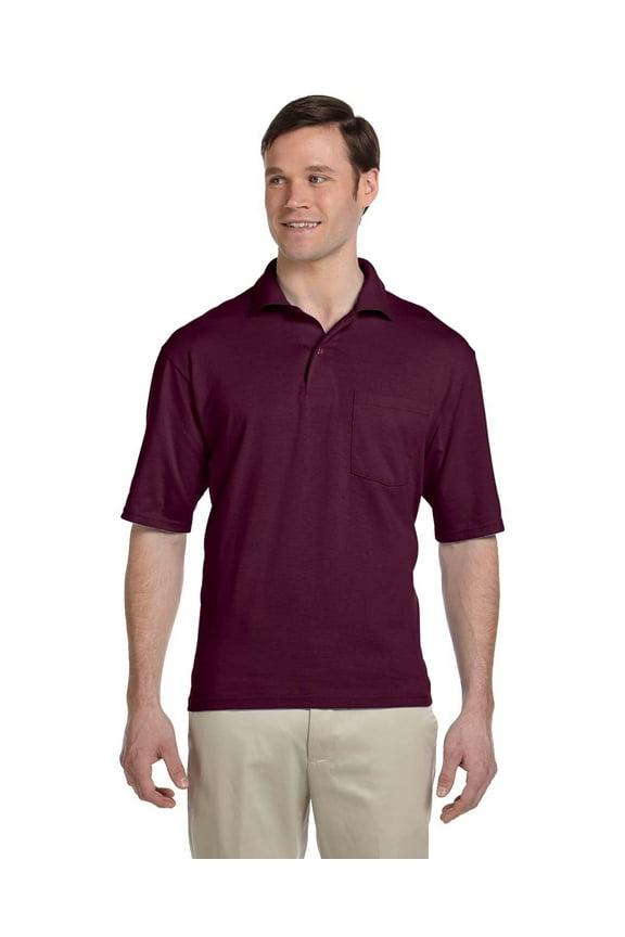 436 50/50 Pocket Polo - Maroon - S