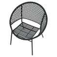 thumbnail image 3 of HOMETRENDS Wicker Outdoor Stacking Chair, Black, 3 of 7