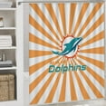 thumbnail image 5 of Miami 4pcs Shower Curtain Set Football Bathroom Rusg with Shower Curtain,Toilet Lid Cover U-Shaped Mat and Non-Slip Rugs for Fans Birthday Gift, 5 of 6