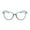 Blue, variant on Vintage Round Clear Glasses, Women's Stylish Oval Candy Color Non-prescription Eyeglasses Clear Lens Eyewear