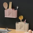 thumbnail image 4 of 2/3 Grids Kitchen Desktop Hollow Chopsticks Cage Spoon Storage Drain Holder Rack, 4 of 8