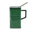 thumbnail image 2 of Blueek Vintage Ceramic Mug with Lid & Straw - Unique Refrigerator Design, Perfect Office Couples Gift, Fun Home Decor, 760ml, Green, 2 of 7