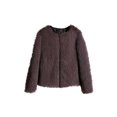thumbnail image 2 of Puntoco Moda para mujer Sólido Corto Imitación Chaleco cálido Abrigo Faux tops Rollbacks Puntoco Puntoco-4389, 2 of 5