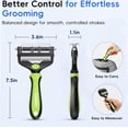 thumbnail image 2 of JDMEOPD 3-in-1 Pet Grooming Brush for Dogs & Cats – Removes Loose Hair, Mats & Undercoat, Safe Deshedding Tool for Long & Short Hair(Green), 2 of 15