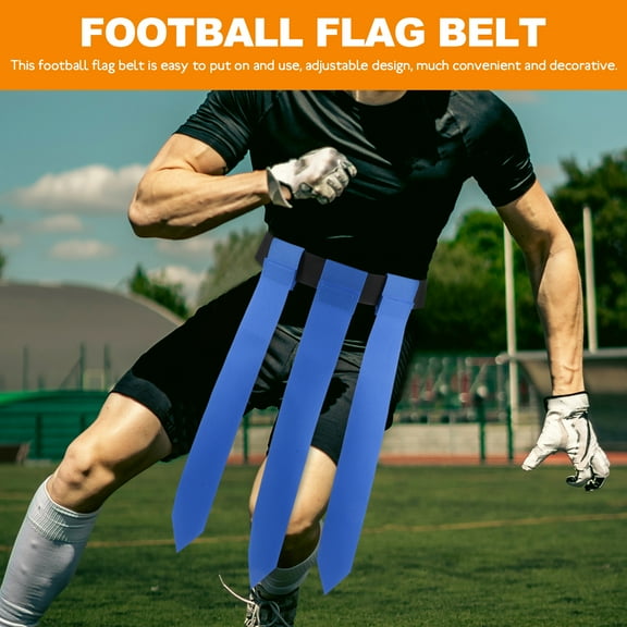 LEXSOMEO Football Flag Belt Football Belt With Flags Football Indoor Training Accessory Football Flags Belt Reusable Football Belt With Flag Footballs Game Waist Flag For Teens
