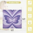thumbnail image 2 of SKYSONIC 3 PCS Retro Groovy Butterfly Baby Muslin Washcloths, 80s Style Face Towel Burp Cloths Ultra Soft Absorbent Cotton Bath Wipes Towels for Newborn Boys Girls, 2 of 7