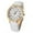 白色,White, variant on Bling Gold Women Leather Strap Quartz Wrist Watch White