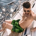thumbnail image 2 of luoweisi Men's Beach Shorts Quick Dry Swim Trunks with Mesh Lining Tropical Leaves L, 2 of 5