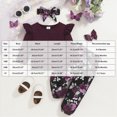 thumbnail image 3 of yboeqw Toddler Baby Clothes Girls Long Sleeve Solid Color Sweatshirt Pants Sets 9 12 18 24 Months 3T Girls Fall Winter 3Pcs Outfits with Headband,Size 9-12 Months, 3 of 8