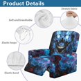 thumbnail image 5 of HELLHERO Side Pocket 4 Pcs Recliner Slipcover for Pet, Polyester Spandex Brushed Recliner Chair Covers for Home, Blue Lightning Dragon, 5 of 8