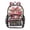 Red Heart-cow, variant on Large Clear PVC Backpack Heavy Duty See Through Backpack for Adults Work Travel, White Nautical Sketch Printed 12L