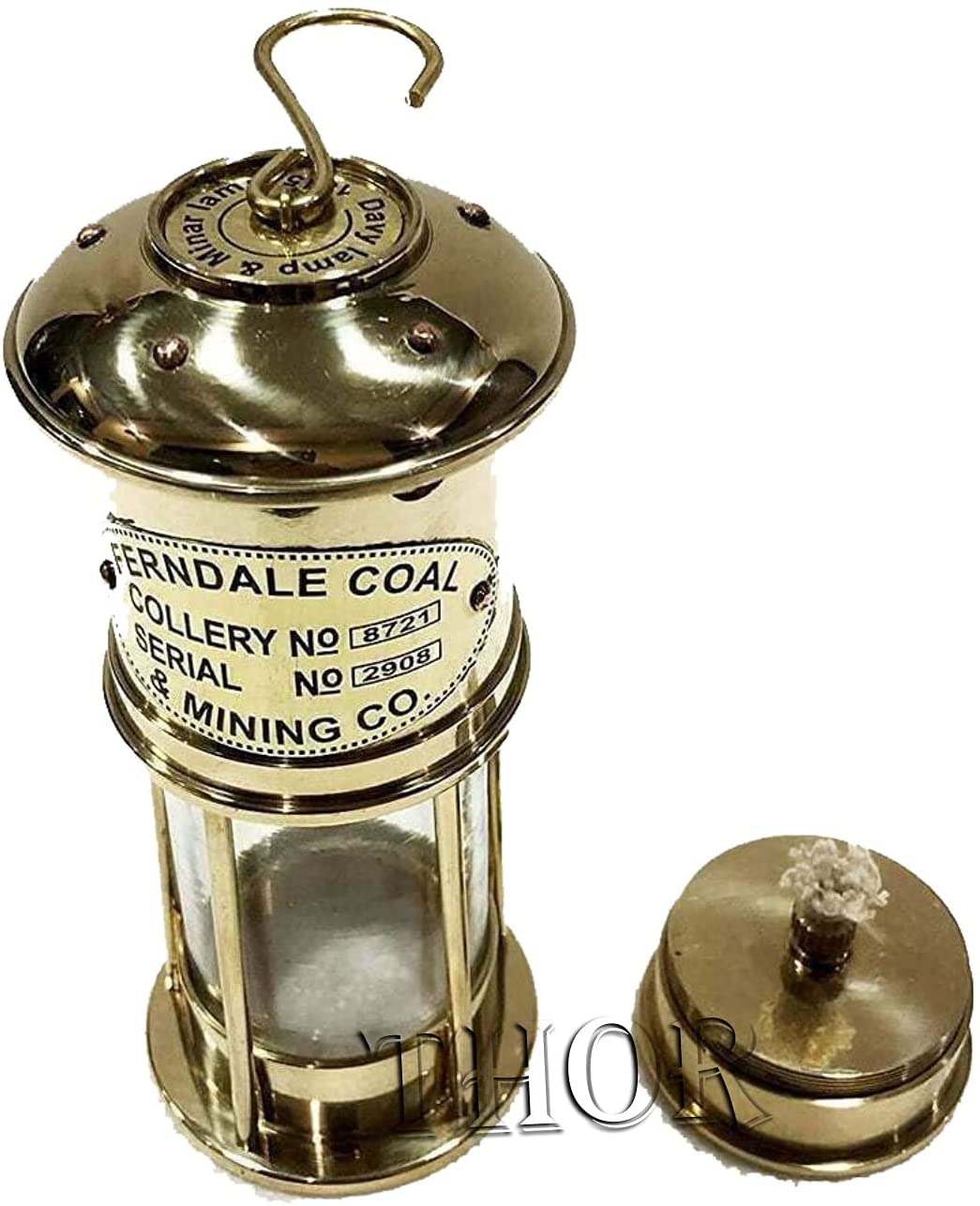 7" Brass Nautical Miner Lamp Ship Lantern Maritime Miners Oil Lamp