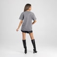 thumbnail image 2 of Women's Gameday Couture Gray Air Force Falcons Iconic Edge Rhinestone V-Neck T-Shirt, 2 of 7