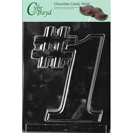 

cybrtrayd l002 letters and numbers chocolate candy mold no.1