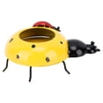 thumbnail image 3 of 5.4cm Diameter Flower Pot Decor Ladybug Shaped Smoothing Surfaces Iron Planter Pot for Garden Yellow, 3 of 5