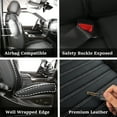 thumbnail image 5 of JOJOBAY Chevy Silverado Seat Covers,GMC Sierra Seat Covers,Custom Fit 2007-2026 1500 2500HD 3500HD Crew Extended Regular Cab,LT LZT RST Trail Boss(Front Pair,Black White), 5 of 7