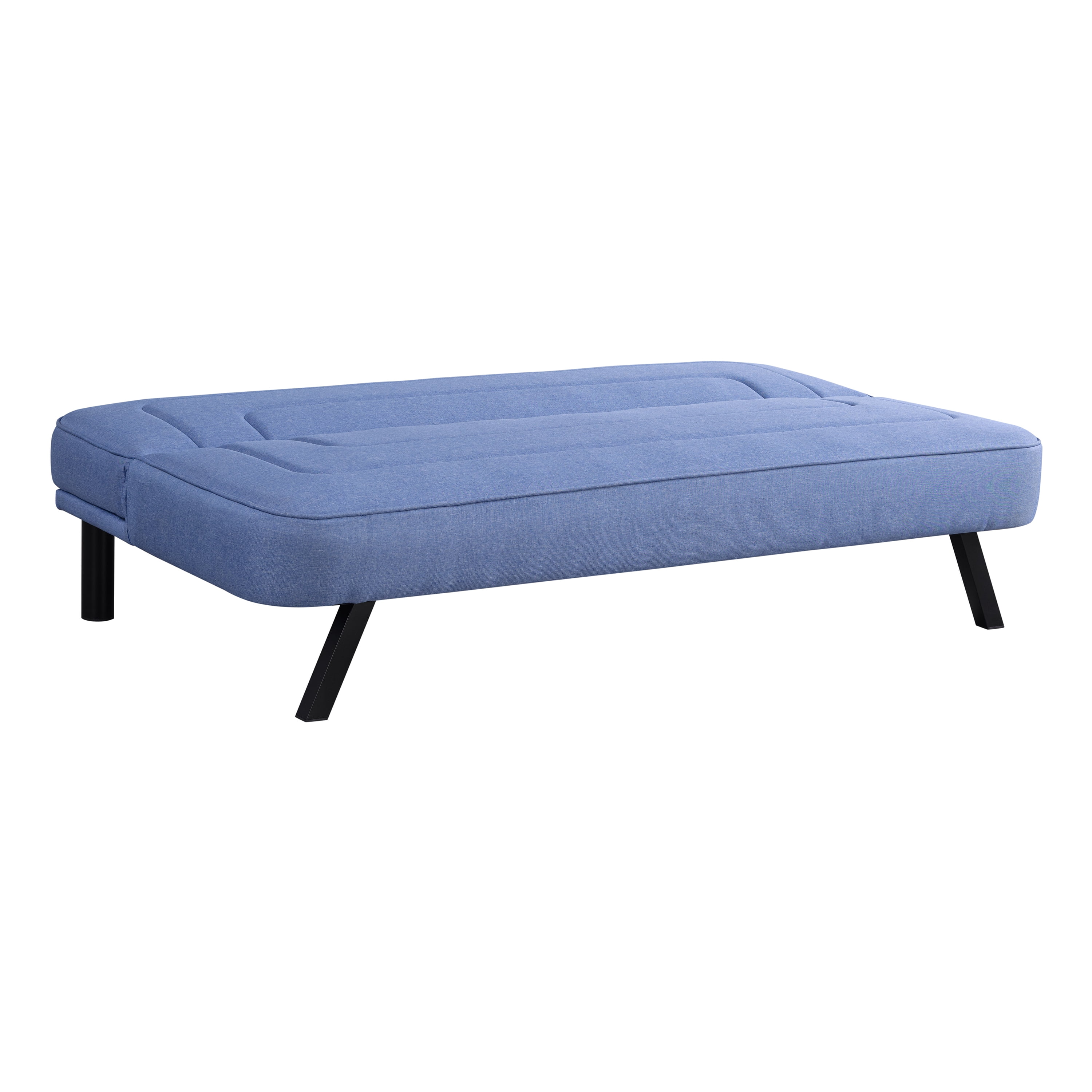Serta Fletcher Modern Twin Futon, Blue Woven Fabric