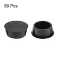 thumbnail image 2 of Hole Plugs Black Plastic 19mm(3/4-inch) Snap in Locking Hole Tube Fasteners Cover Flush Type Panel Plugs 50 Pcs, 2 of 3