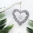 thumbnail image 2 of 2 Corazones Colgantes de Rattan, Corazones Colgantes Decorativos de Rattan, Objetos Colgantes para Fiestas, Bodas, Decoración del Hogar, Gris ER, 2 of 5