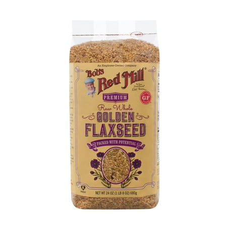 Bobs Red Mill Golden Flaxseeds, Natural Raw Whole