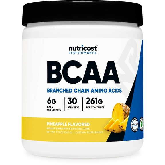 Nutricost BCAA Powder - 2:1:1, (Pineapple) 30 Servings, Amino Acids Supplement