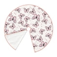 thumbnail image 2 of KLL Pink Butterflies (2) Christmas Tree Skirt 48" ,Party Decorations Farmhouse for Christmas Decorations Holiday Party, 2 of 6
