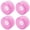 Pink, variant on M Buder 4pcs 70x42mm Skateboard Wheels 80A Longboard Cruiser Wheels Replacement Parts Yellow (2.8x1.7 inches / 70x42 mm)