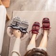 thumbnail image 3 of House Slippers Closed Back Thickened Non-skid Winter Slides Indoor Slippers, 3 of 10