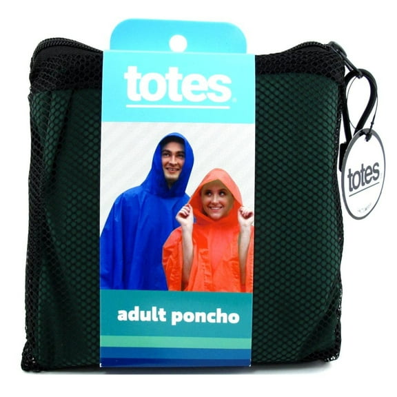 Totes Poncho Adult Size Assorted Colors (Pack of 3)