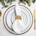 thumbnail image 3 of Christmas Beaded Napkin Ring Gold - Set of 8, 3 of 3