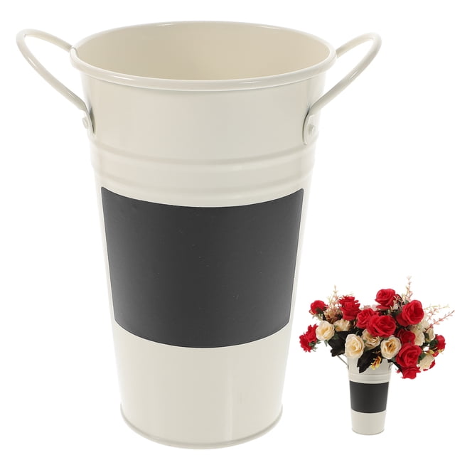 Retro Flower Bucket Vintage Flower Vase Succulent Container Garden Small Planter
