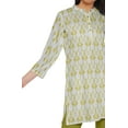 thumbnail image 4 of Moomaya Robe Kurti Courte Indienne Imprimée en Poly-Crêpe Tunique à Col Fermé Robe Mini, 4 of 5